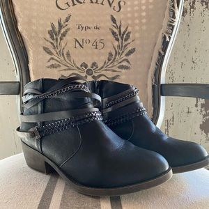 Cute Black Belted Booties